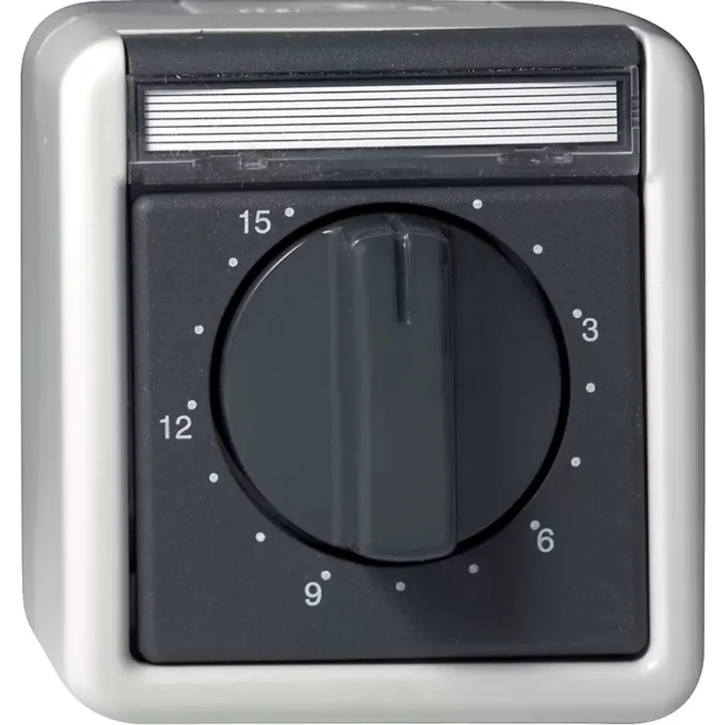 Minuteur de Commande Électrique GIRA 0-15 min Boîtier Saillie Gris