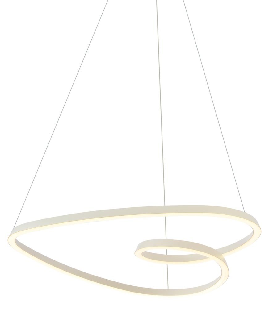 Skandinavische Hängelampe Beige 72cm inkl LED 3 Stufen Dimmbar Circuit