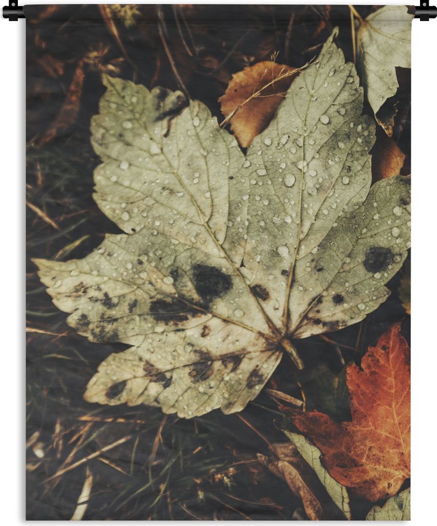 MuchoWow Wandteppich Wandbehang Herbstblätter - Herbst - Jahreszeiten - Natur 90x120 cm Tapisserie Dekoration Wandtuch - Wanddeko
