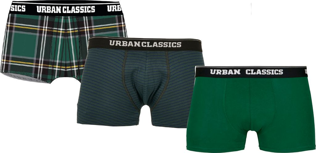 Urban Classics Boxershorts 3 Einheiten Grün S Mann Grün S