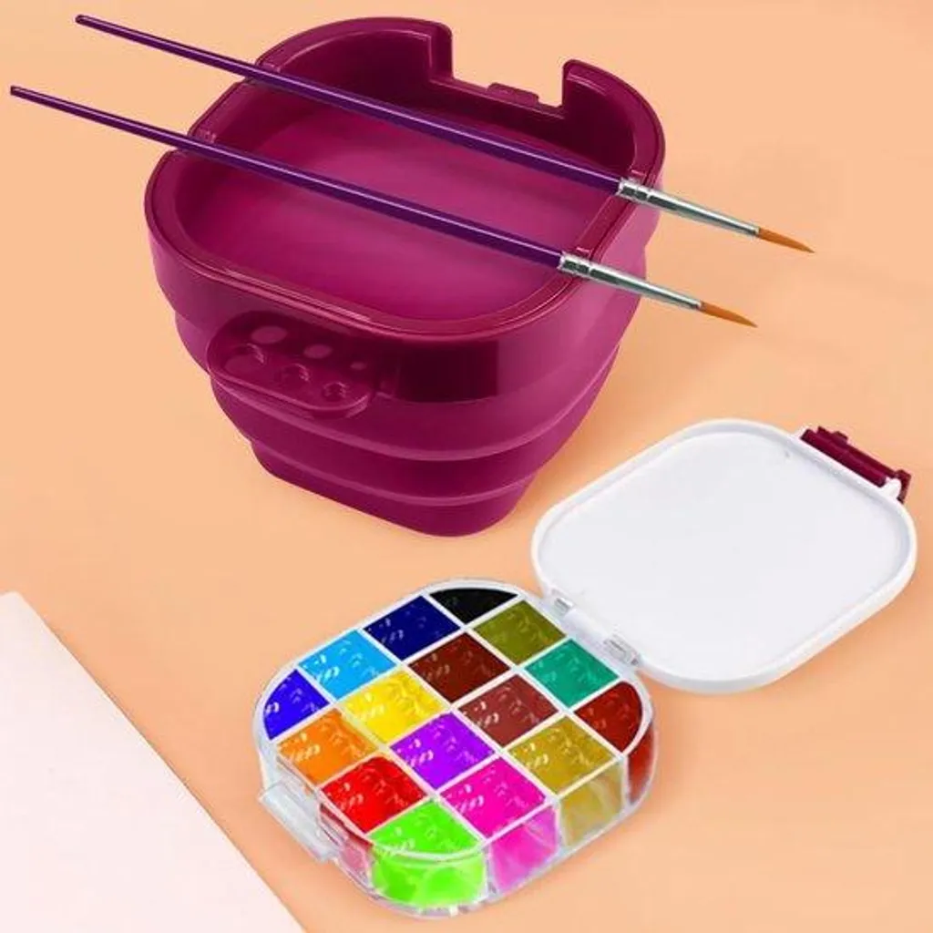 Palette étanche 16 compartiments pour garder la peinture fraîche longtemps