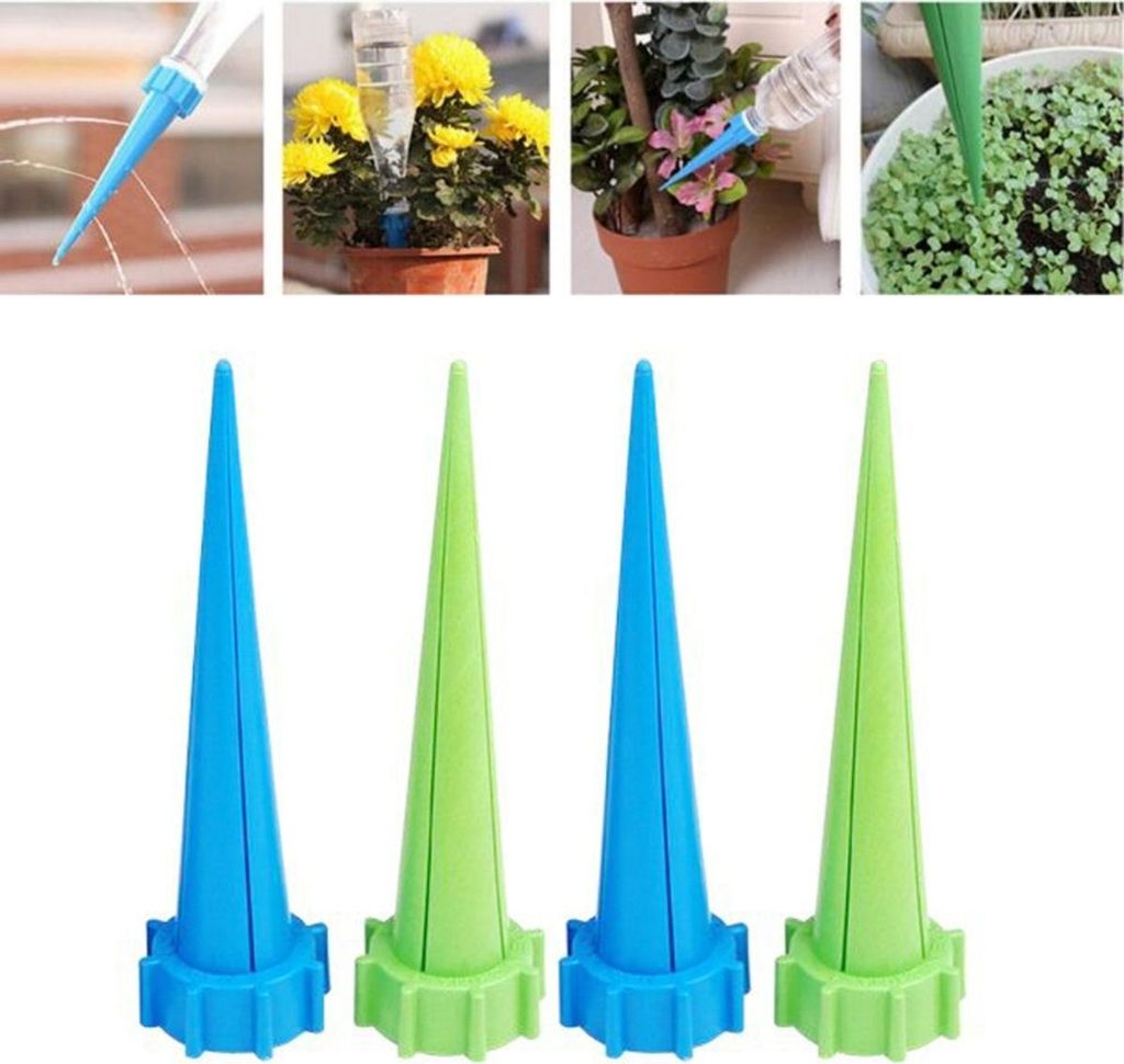 4 Stück Automatisch Bewässerung Spikes Einstellbar Bewässerungssystem Garten