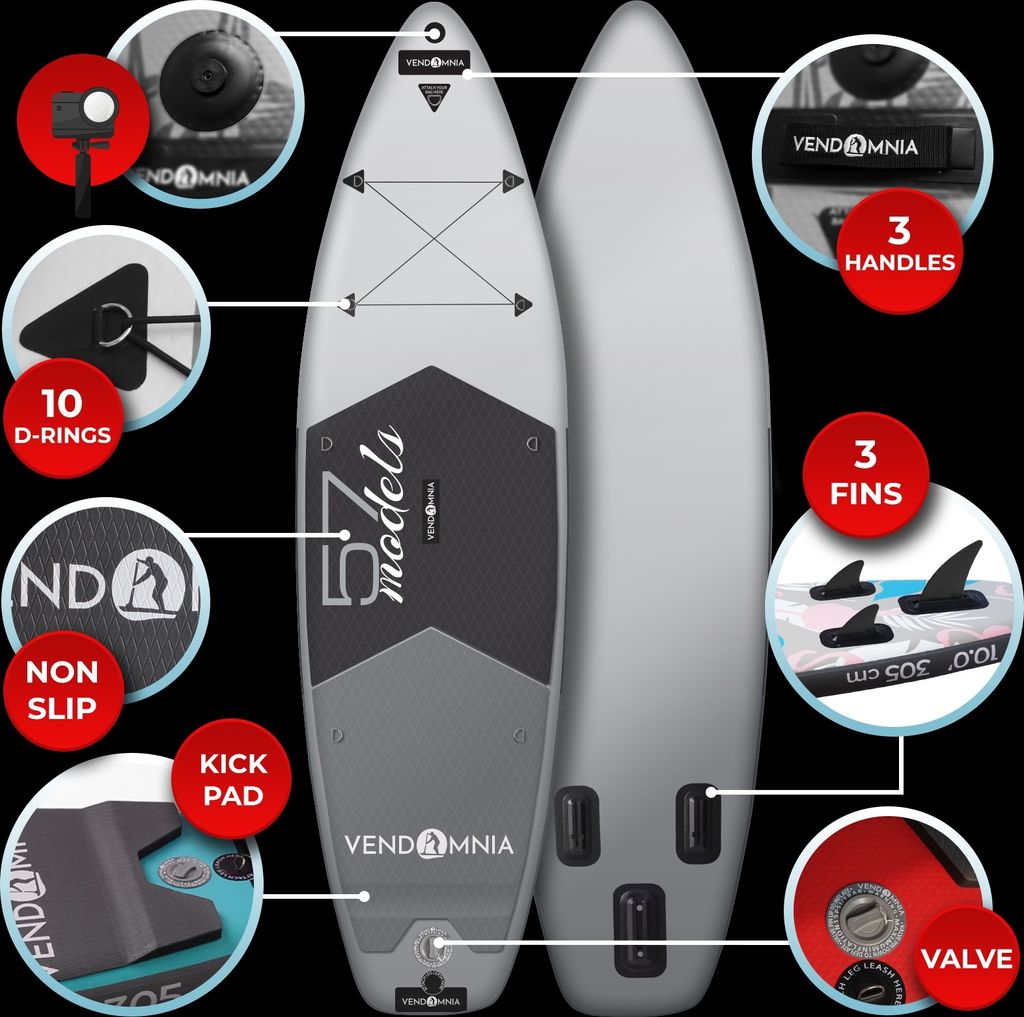 SUP Board Set – 305 cm, aufblasbar, Kajaksitz, Camera Produktbild 6