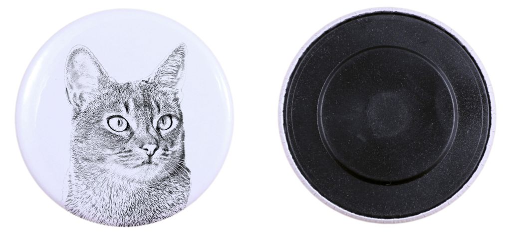 Abessinier - Sammlung von einzigartigen Magneten, eigenes Foto, Marke Art-Dog