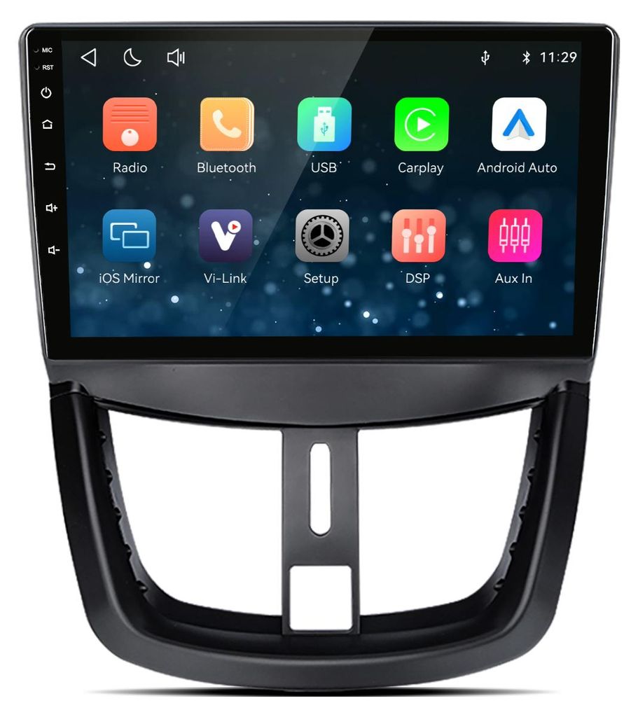 Autoradio 9 pouces pour Peugeot 207 (2006-2015), système Image du produit 