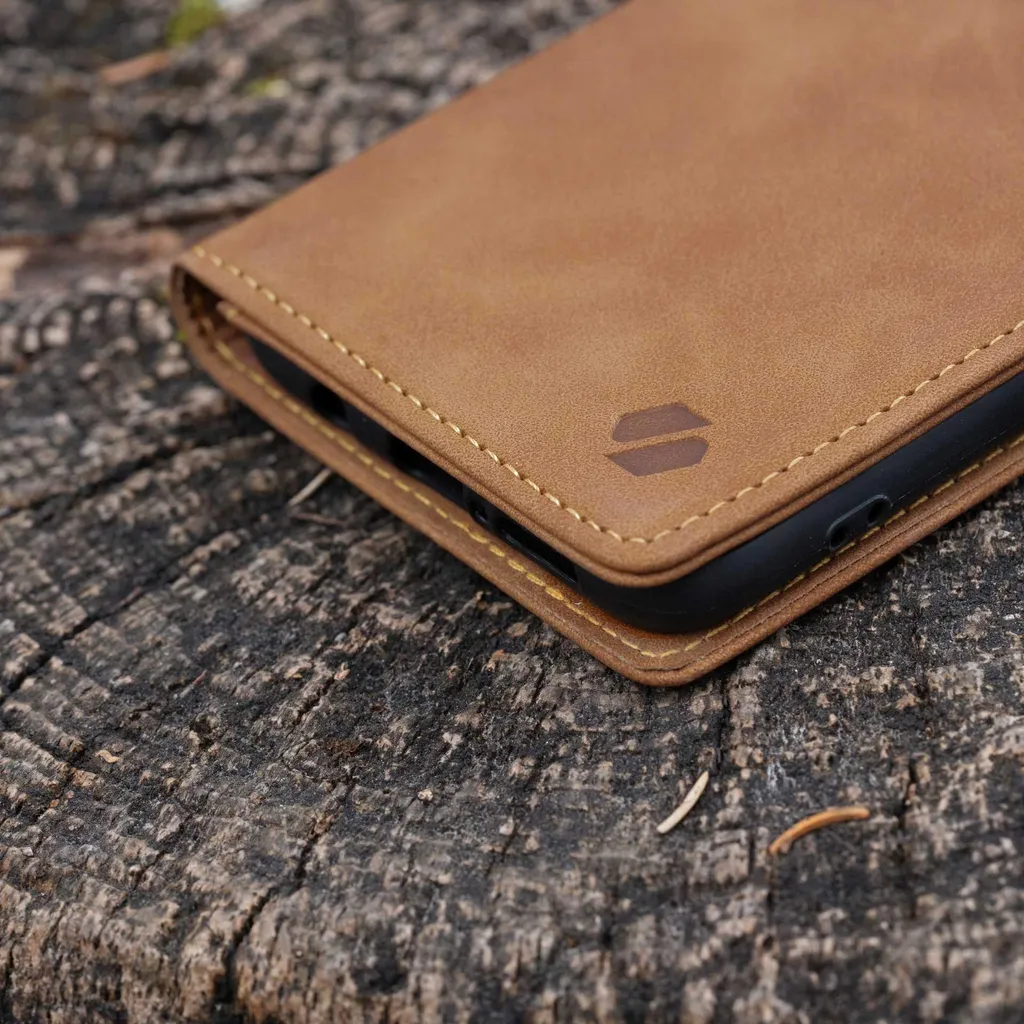 SPACECASE Custodia flip a portafoglio per Galaxy A36 Brown - 6
