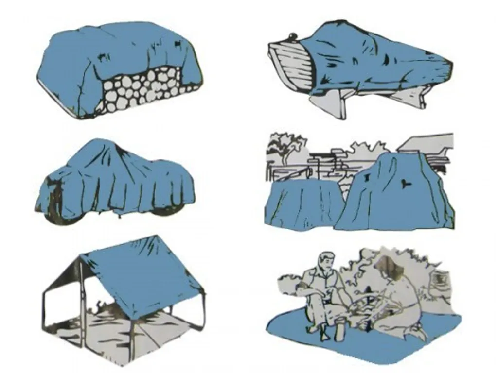 Bâche Vorel Bleue 90g 5 x 8m - Protection Multi-usage Résistante - 3