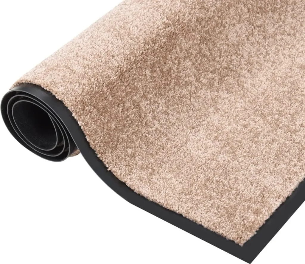 Grand Paillasson d'Entrée 80x120 cm Beige - Tapis de Sol pour la Maison