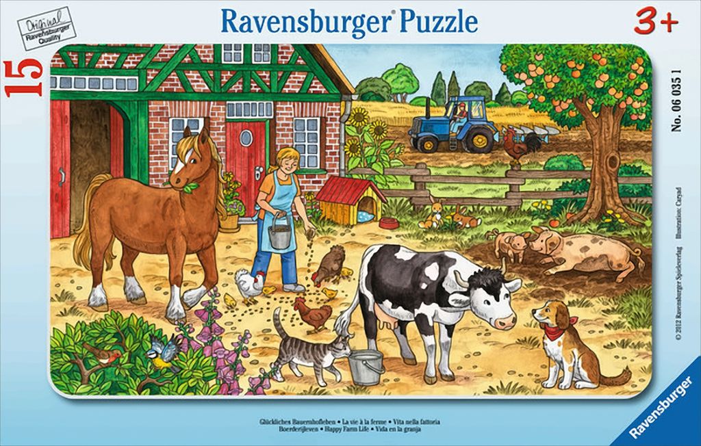 Puzzle 15el rám Venkovský život 060351 RAVENSBURGER p24 Obrázek produktu 