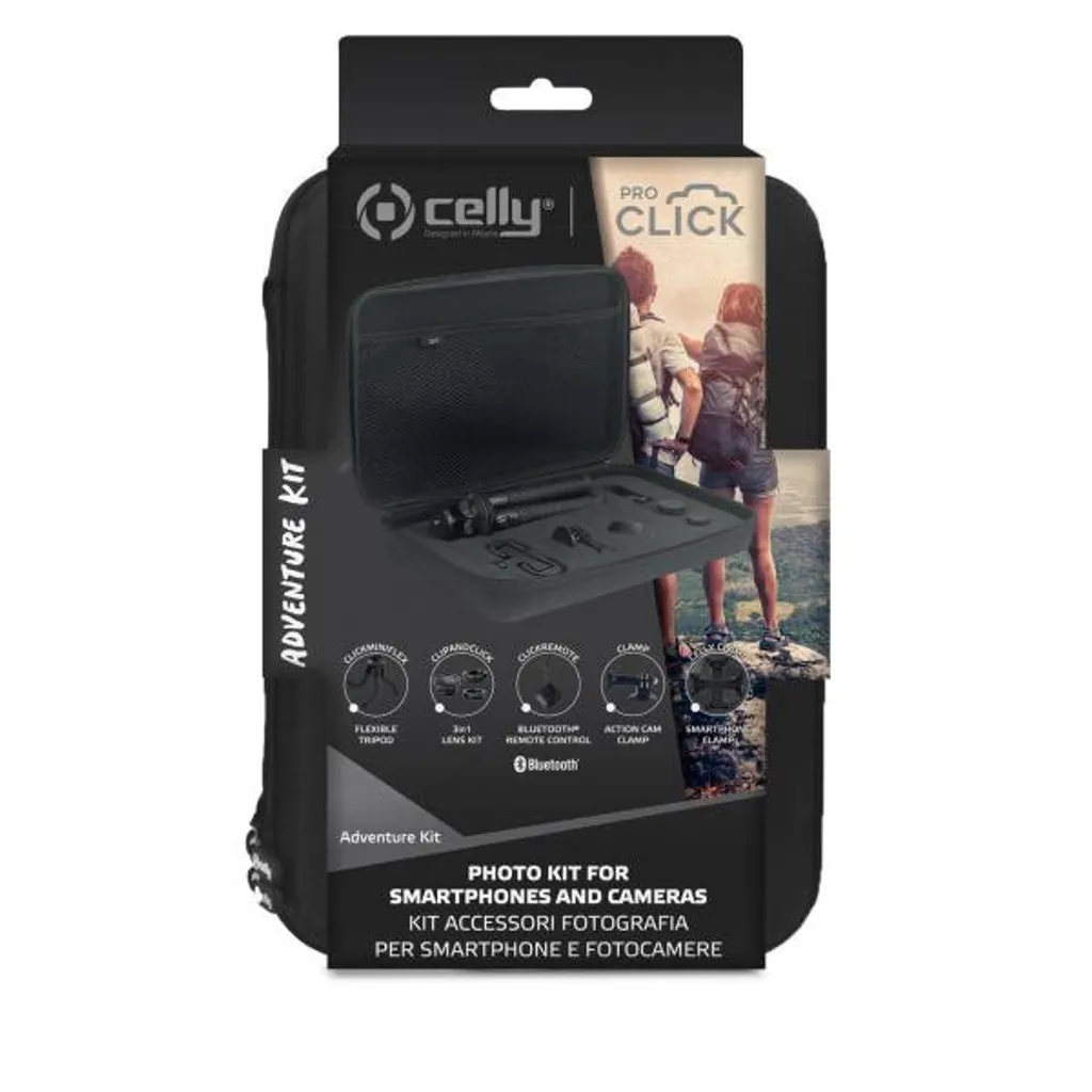 Kit d'aventure Celly Universel avec protection étanche et support