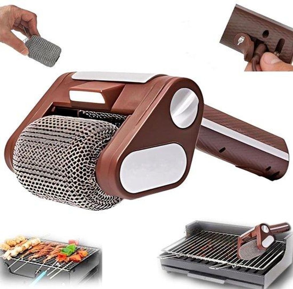 Nettoyeurs électriques pour barbecue avec éclairage LED, ne Image du produit 