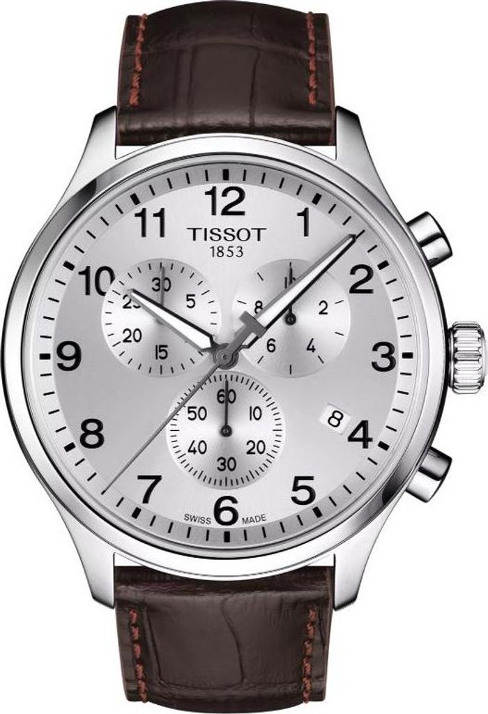 Tissot Chrono XL Classic 45 mm Silbernes Zifferblatt Quarz Produktbild 