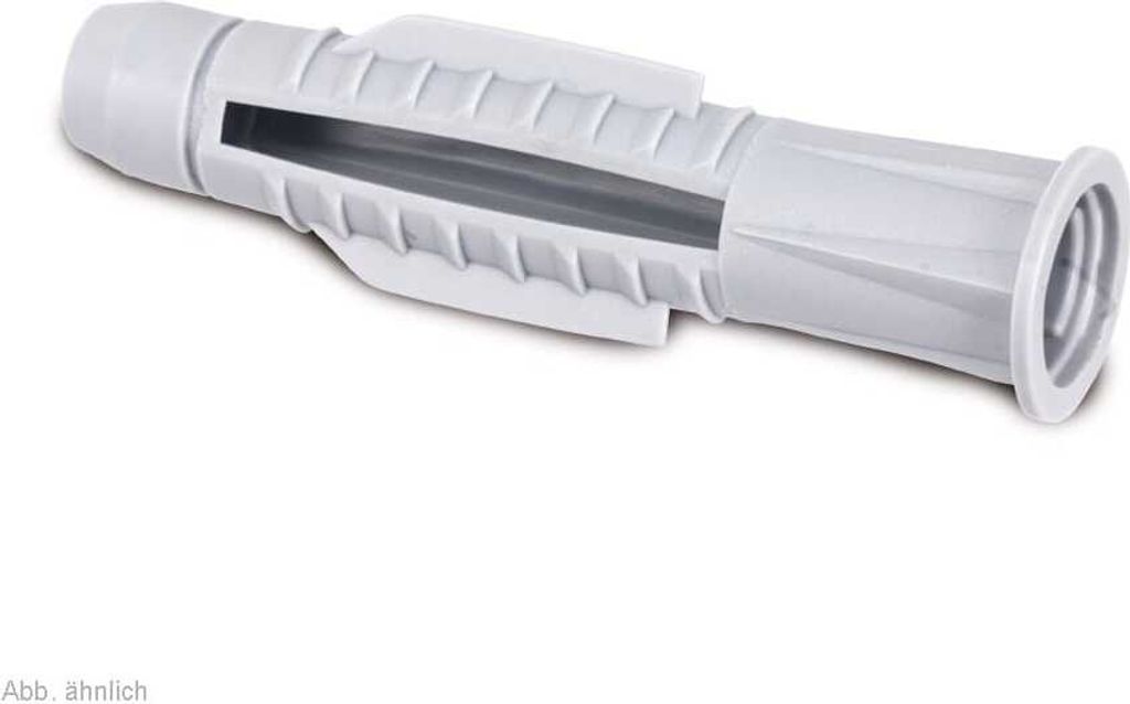 Dübel 6mm, 100 Stück, mit Kragen