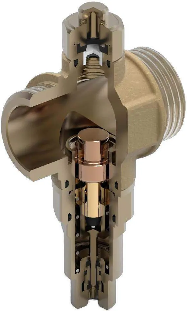 Vanne anti-grenouille Caleffi robuste pour protection de PAC 1 pouce