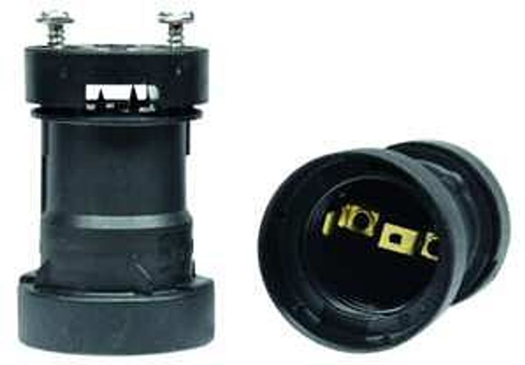 PROTEC.class 05400467 Fassungen Illuminationsfassung PIF E27 schwarz Deckel m. Einwegschraube