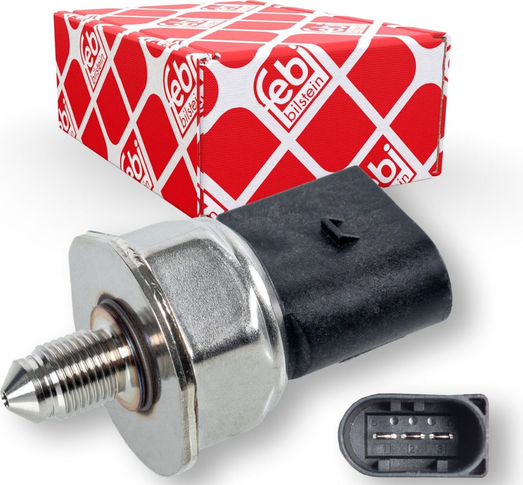 FEBI BILSTEIN 171884 Kraftstoffdrucksensor für VW Golf VII Schrägheck (5G1, BQ1, BE1, BE2) Golf VII Variant (BA5, BV5) TIGUAN (AD1) POLO (AW1, BZ1)