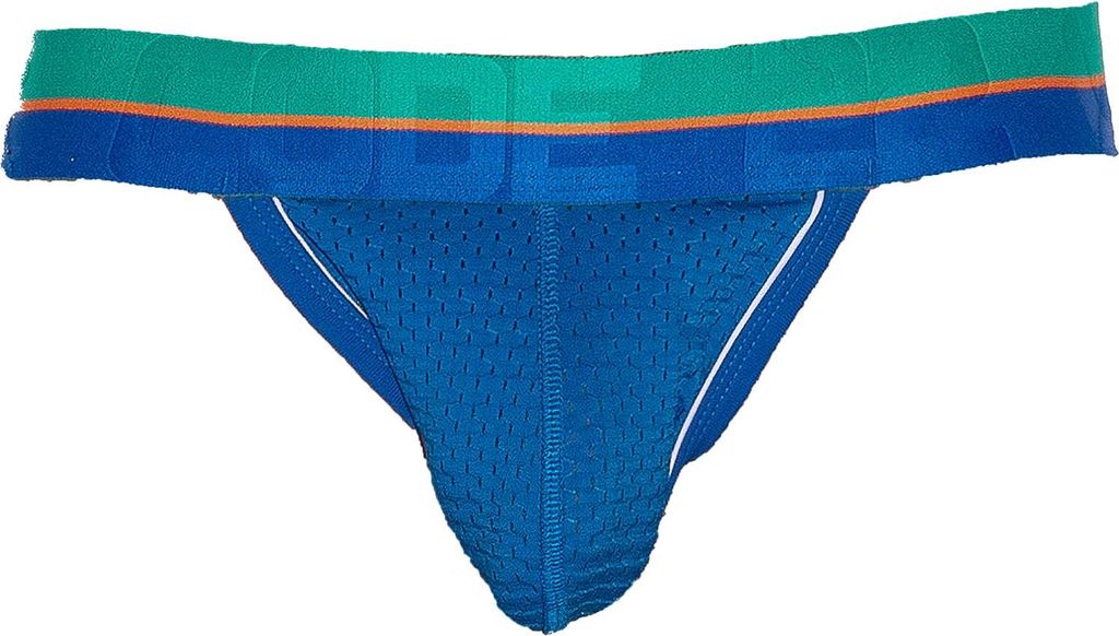 CODE 22 - Herren Unterwäsche - Bright Mesh Jockstrap Blue - 1x Größe XL