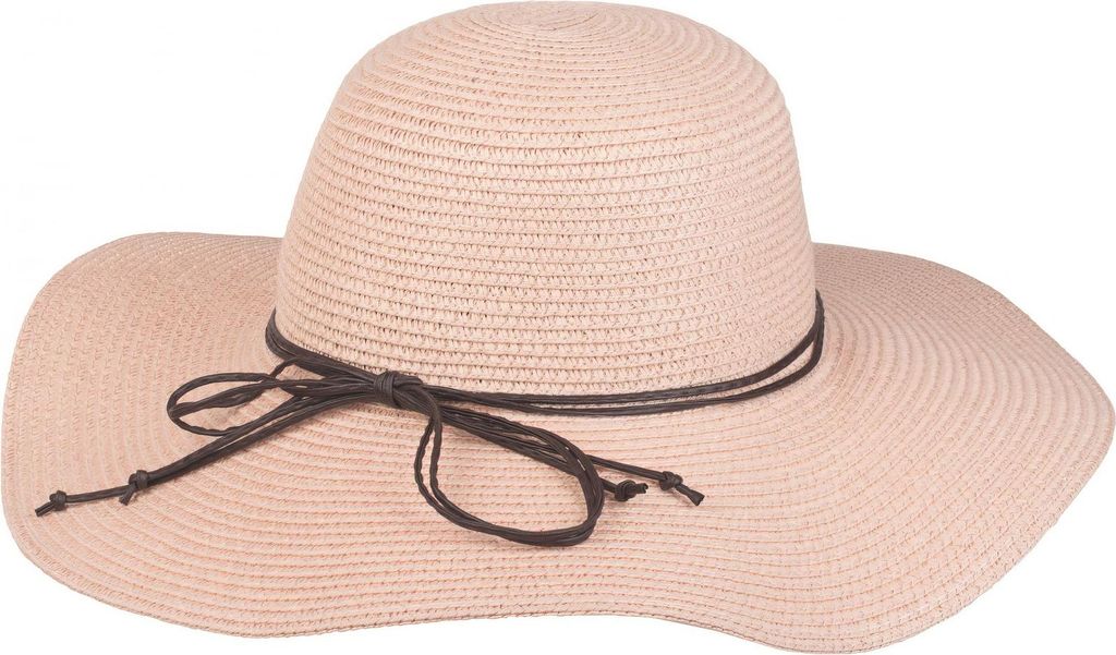 styleBREAKER Damen Strohhut mit schmalem Band und Schleife, Produktbild 