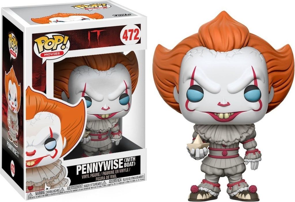 IT - Pennywise (with Boat) 472 - Funko Pop! - Vinyl Figur Produktbild 