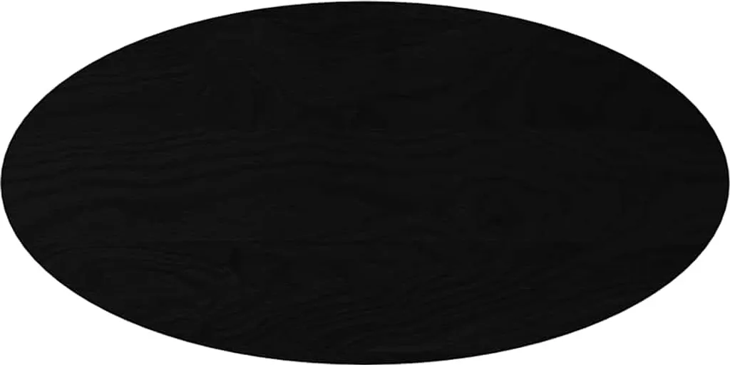Offerta Piano Tavolo Rovere Massiccio Ovale 100x50x2cm Scuro