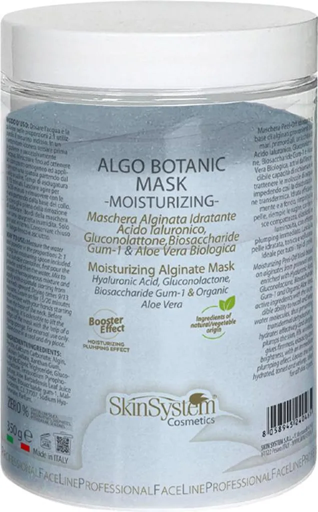 Masque Hydratant Algo Botanic SkinSystem 350g Contre le Teint Terne
