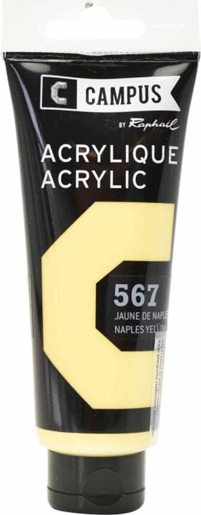 Acrylfarbe 100 ml - Neapelgelb Nr. 657