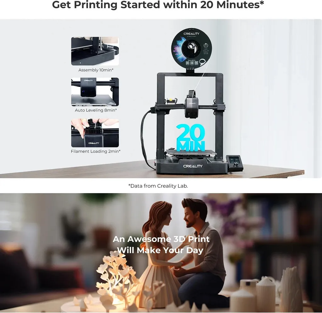 Machine d'impression 3D Ender-3 V3 SE avec extrudeuse Direct Drive - 5