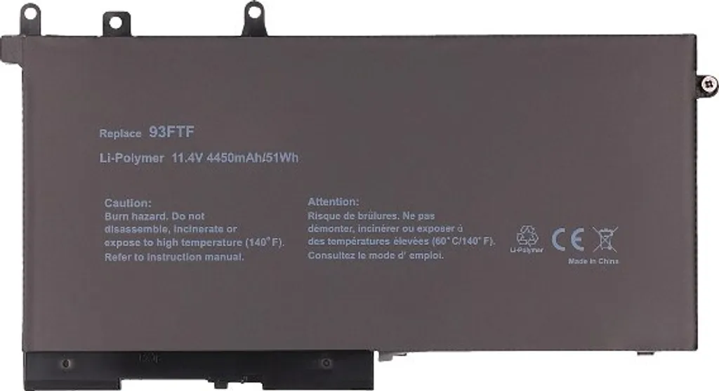 Batterie pour ordinateur portable Dell Latitude E5480 4450mAh