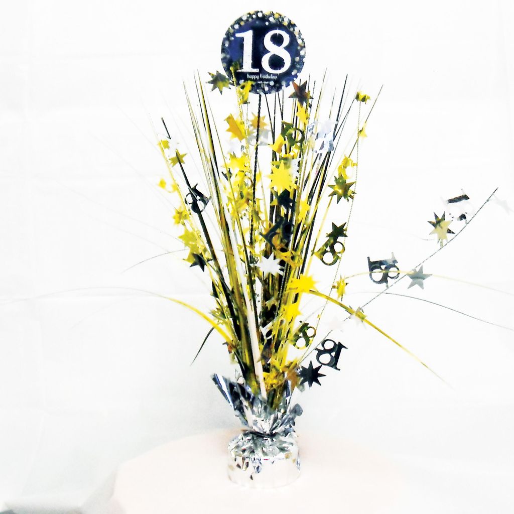 Golden 18th Birthday Tischfontäne 46cm