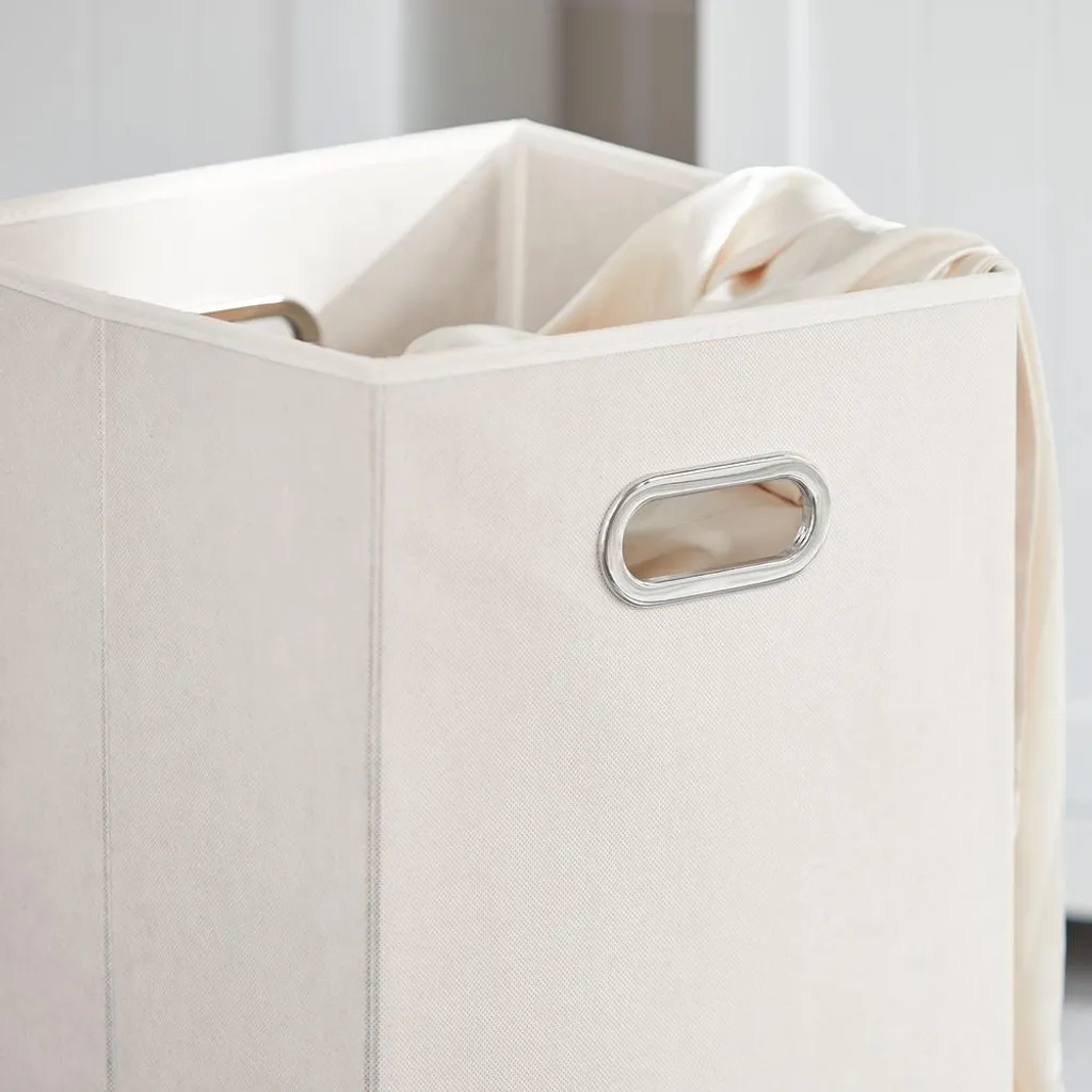 SoBuy BZR33-W Mobile Bagno Bianco - Stile Scandi con Cesti Bucato - 11