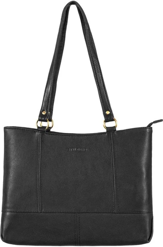 Sac femme cuir véritable noir souple : design rétro et finitions main