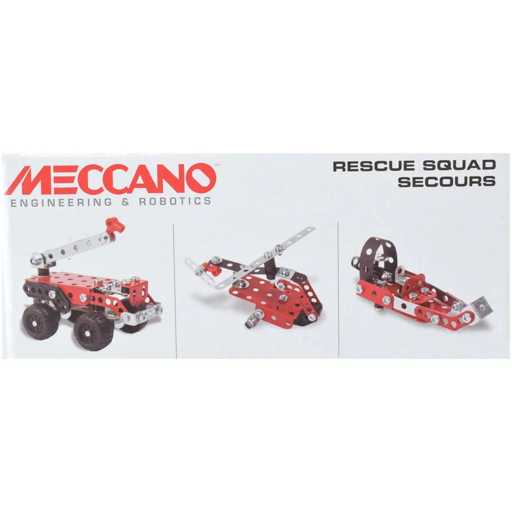 Kit Construction Enfant Meccano Rescue Squad pour Apprendre la Mécanique