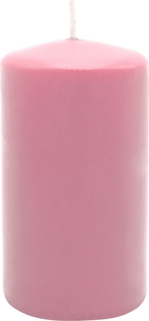 Stumpenkerze aus Paraffin, Antikrosa, WENZEL, 100/60 mm, Produktbild 