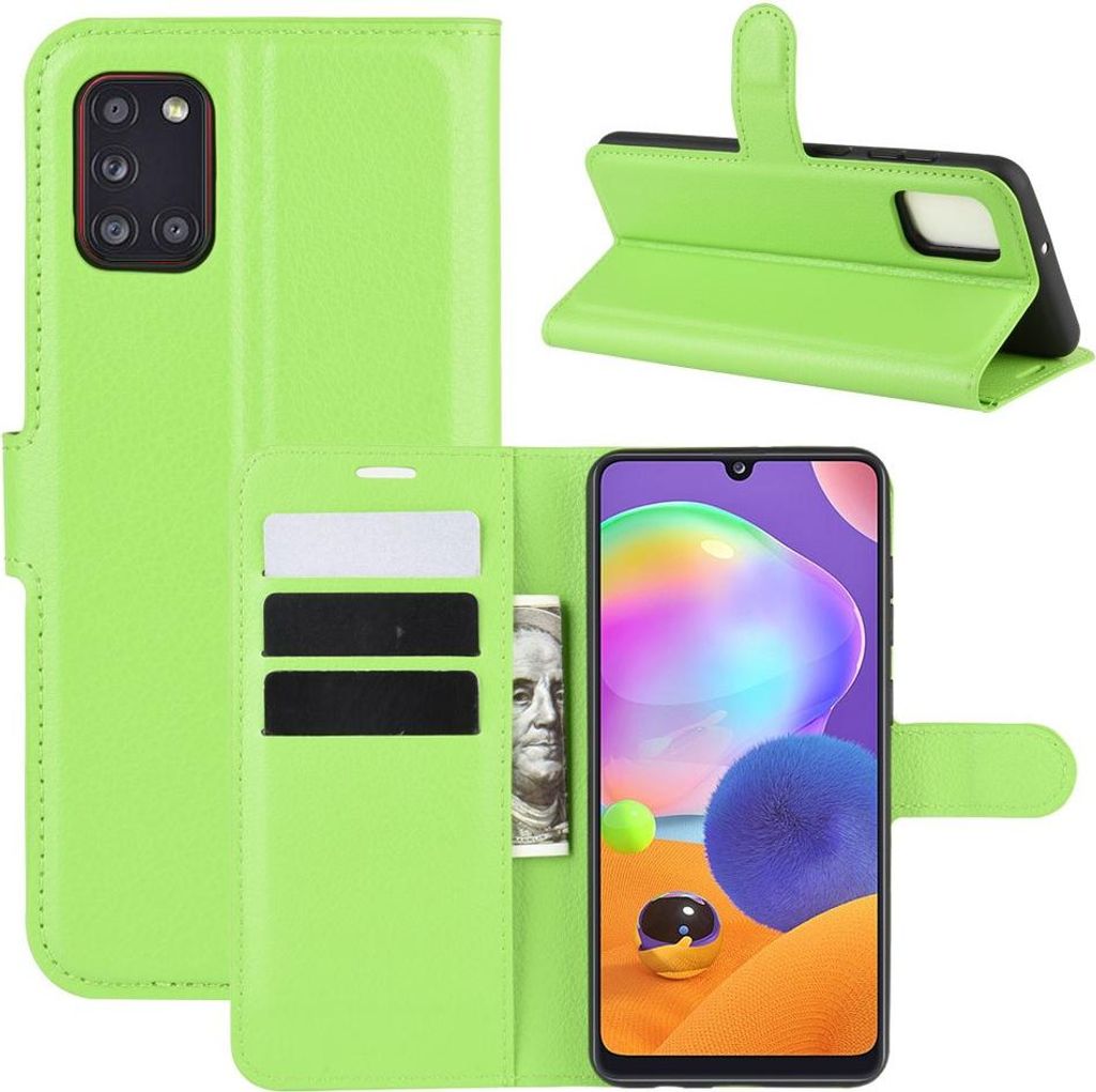 Samsung Galaxy A31 Hülle - Coverup Klapphülle - Grün Produktbild 