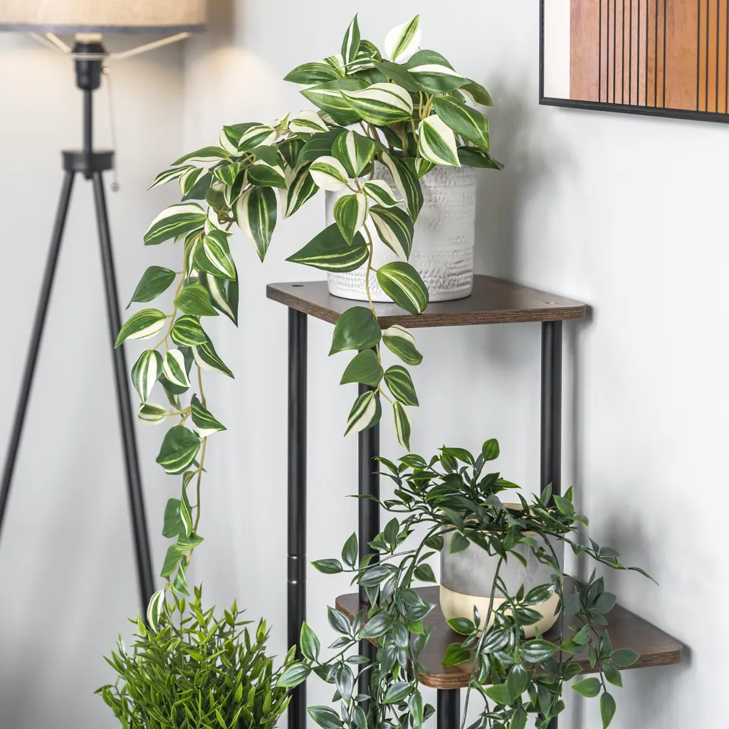 Support de Fleurs Vertical pour Optimiser l'Espace Intérieur avec 5 Pots - 8
