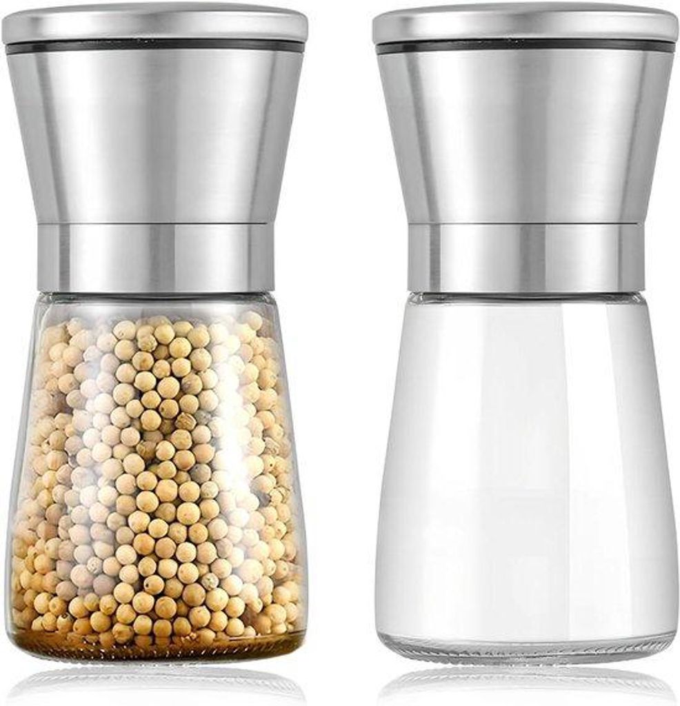 Keramische Pfeffermühle Set 2teilig klein 180ml Glas