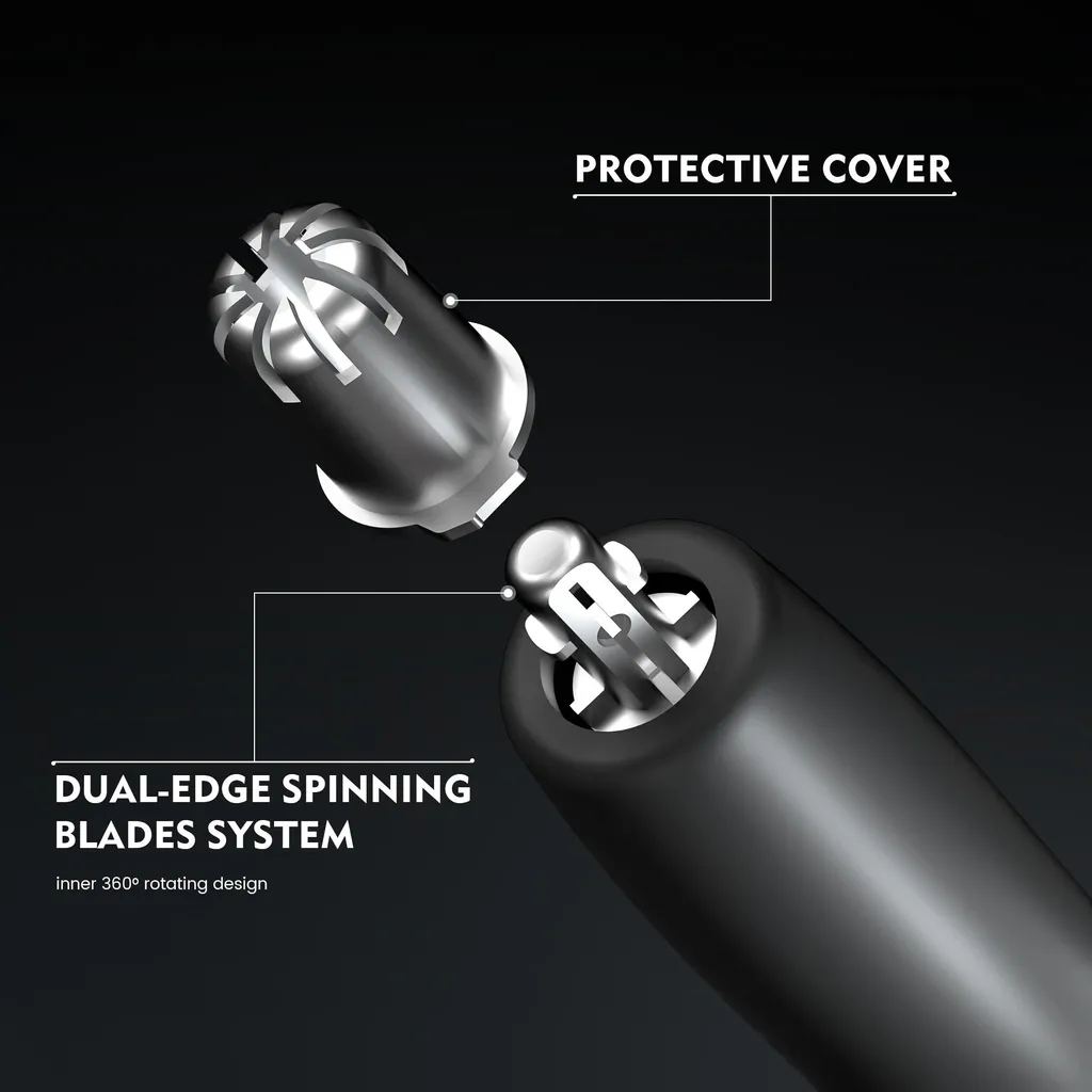 Tondeuse nez USB contre poils rebelles - Solution indolore et précise