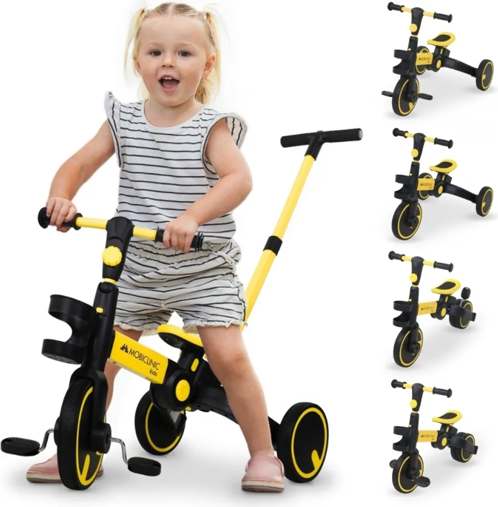 Tricycle Ultraléger 3,3 kg Mobiclinic Chase 5 en 1 avec Guidon Ajustable