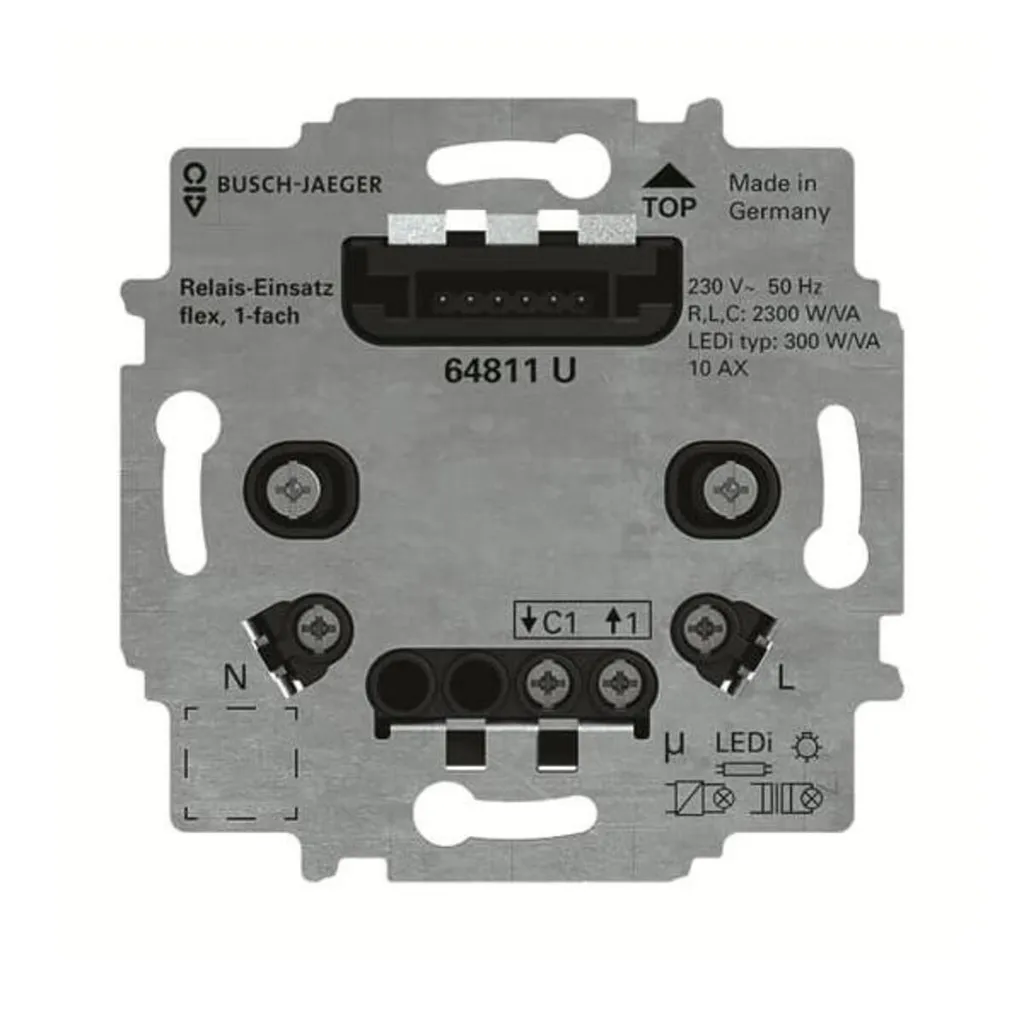 Busch-Jaeger Relais-Einsatz flex 64811 U 2CKA006800A3041 pour éclairage