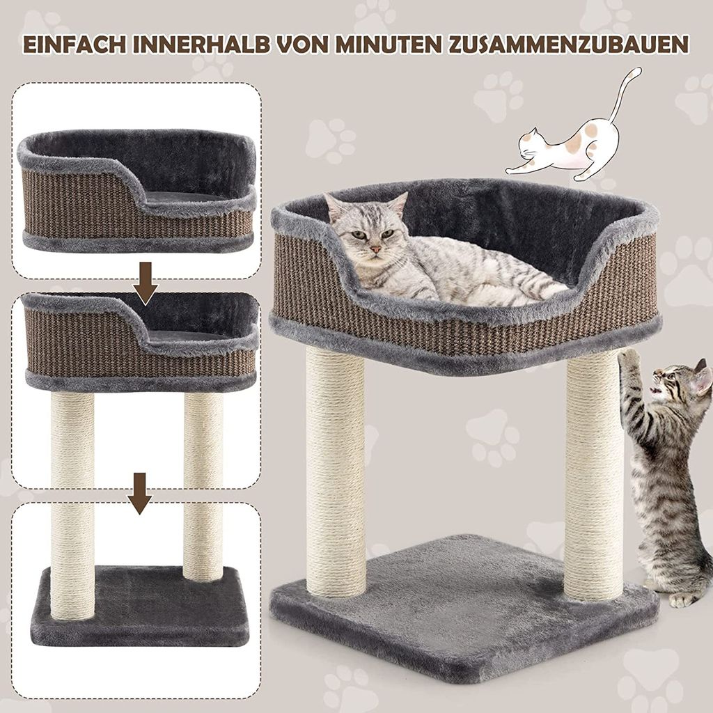 COSTWAY Kratzbaum klein 50cm, Katzenbaum mit großem Produktbild 5