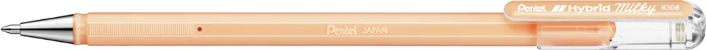 Pentel K108-PF Pentel Gel-Tintenroller Hybrid Milky, pastellorange