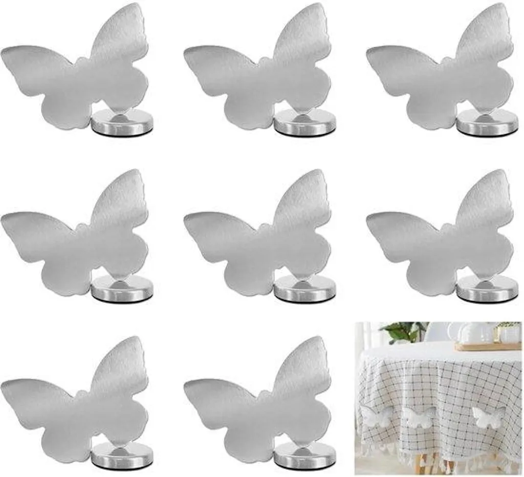 Stop nappe qui s'envole : 8 poids de nappe magnétiques 55g spécial vent