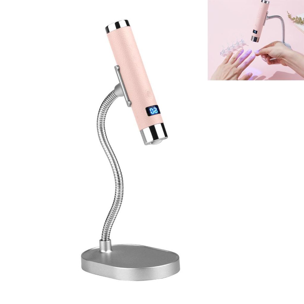 Mini UV-Nagellampe – wiederaufladbare Hand-LED-UV-Lampe mit Ständer, schnelles Aushärten, Sensorfunktion, ideal für Heim- und Profi-Nagelstudi...