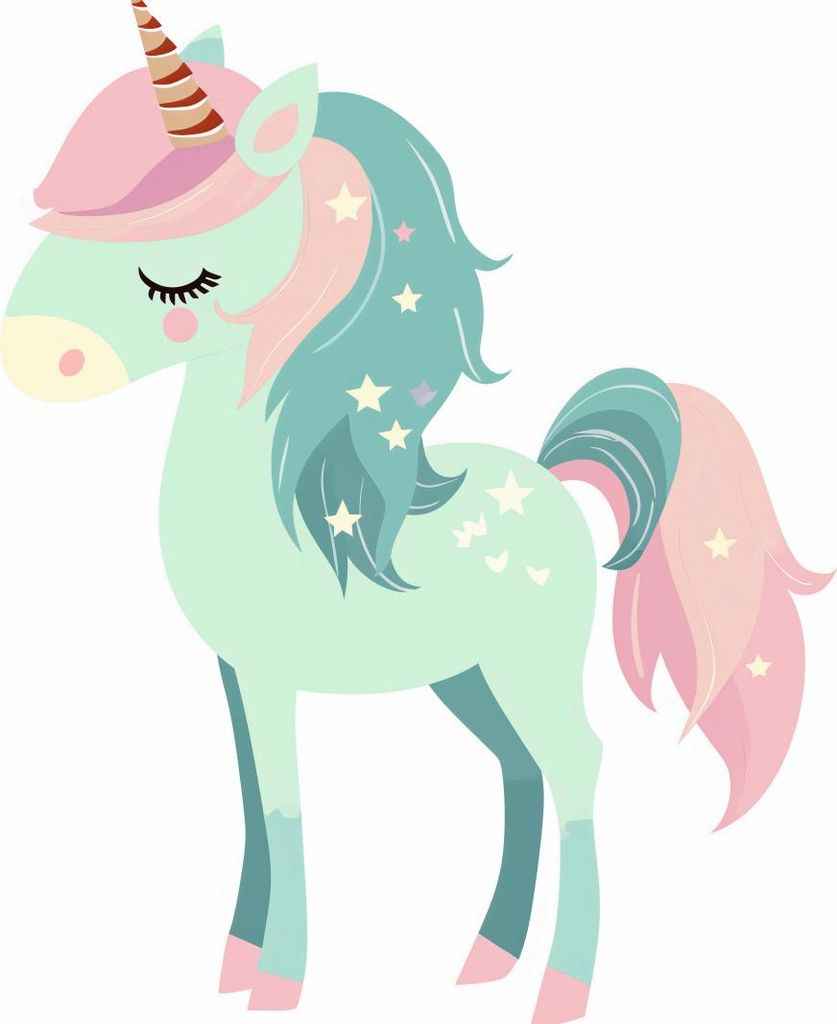 Plakat 18x13cm Einhorn der Träume