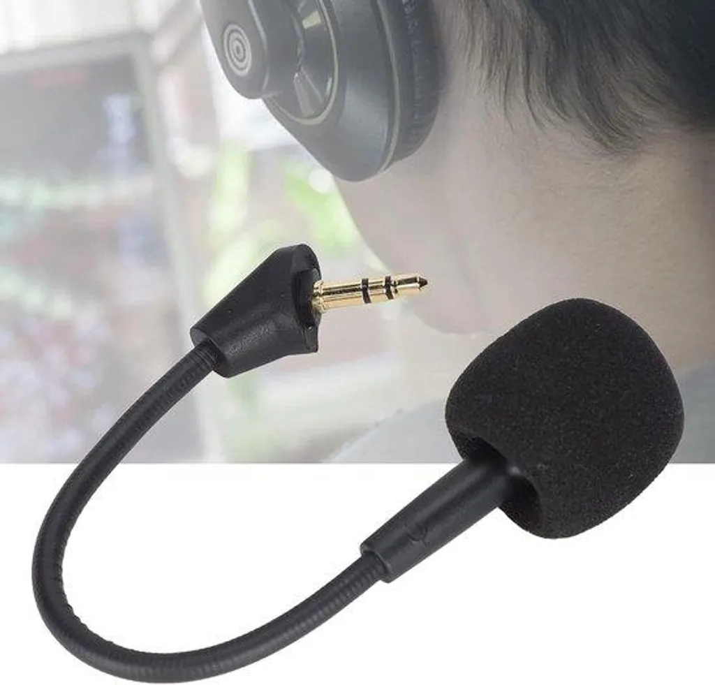 Micro flexible pour casque gamer jack 3,5 mm anti-bruit haute fidélité