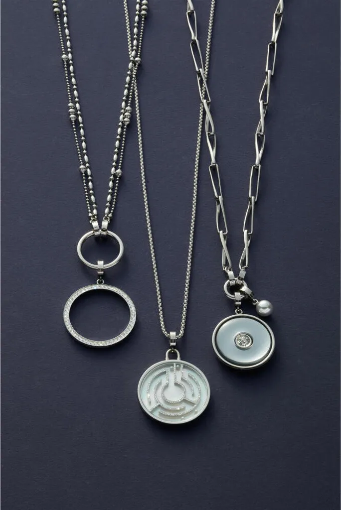 Collier Leonardo Jewels 80 Joy en acier inoxydable et perles - 024366
