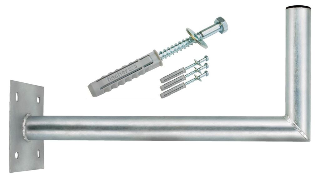 PremiumX 50-55cm Wandhalterung Stahl verzinkt SAT Antenne Produktbild 
