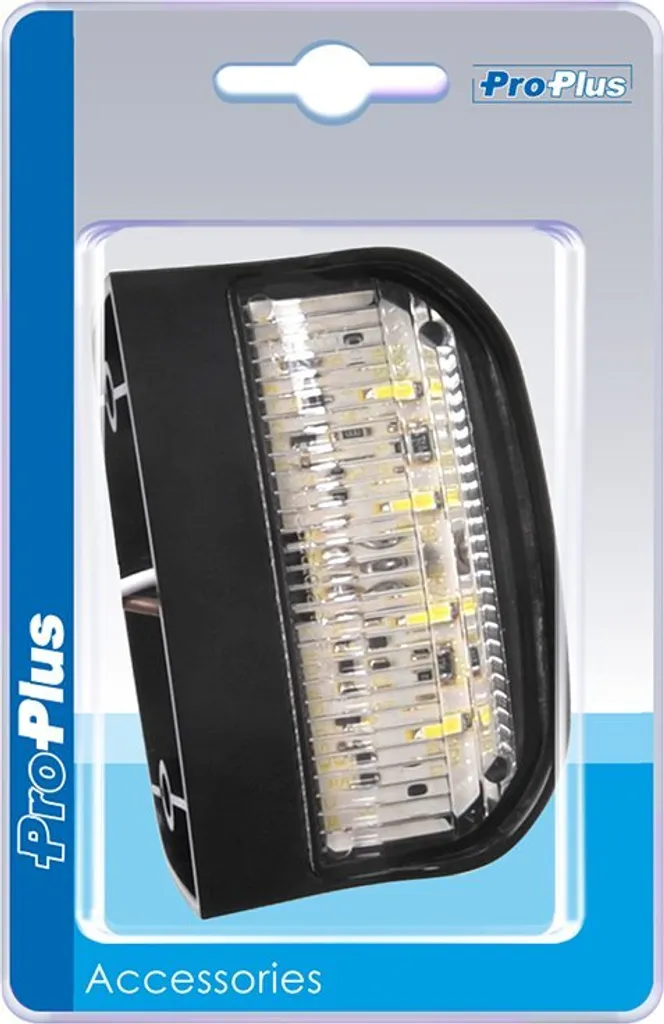 Luce targa 12/24V 70x42mm LED in blister