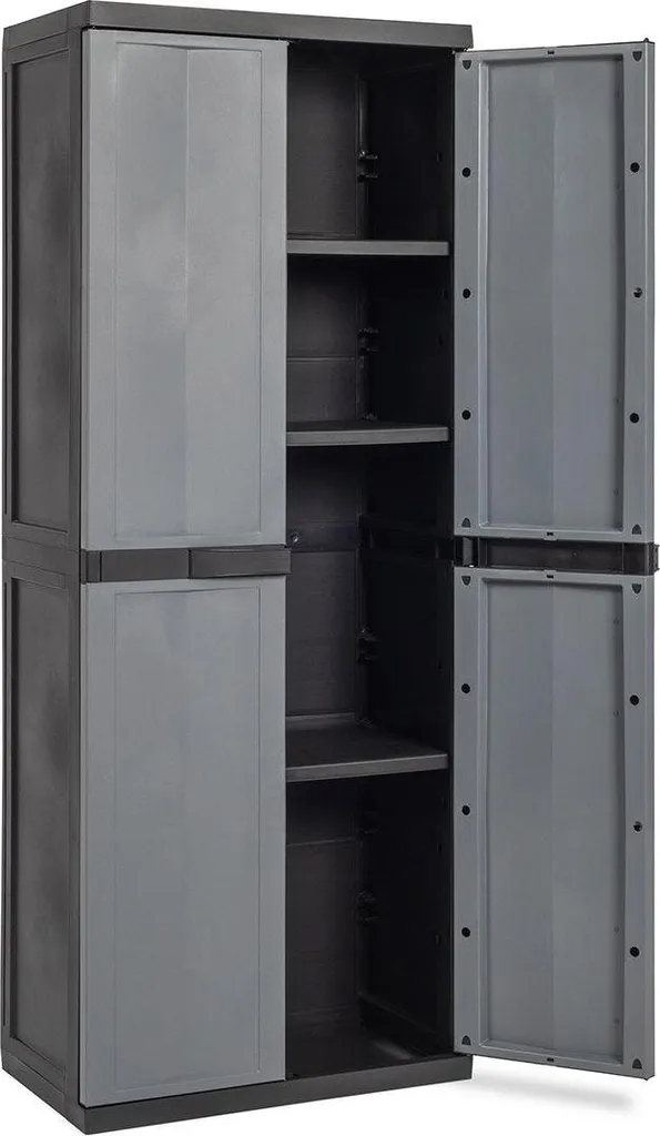 Armoire en résine Toomax Mini Trend à 2 portes et 3 étagères réglables