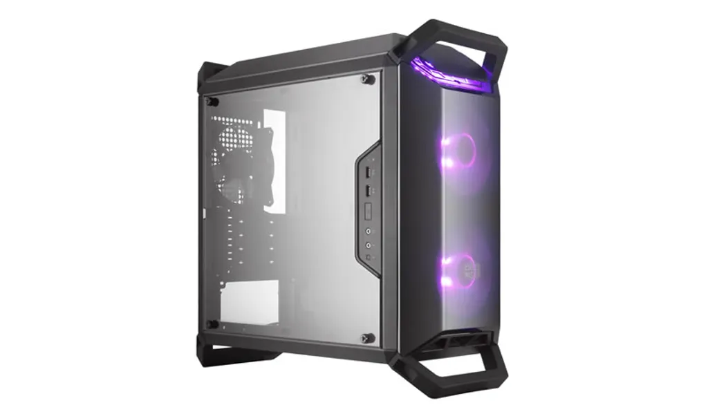 Mini Tour PC Gamer MasterBox Q300P Noir avec Poignées et Panneau Vitré